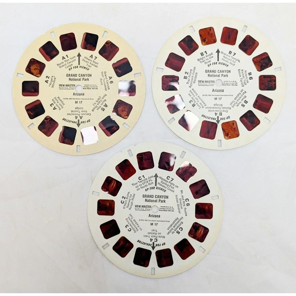 1982 View-Master Exploring The Grand Canyon Packet No. 2 - 3 Reel Pack